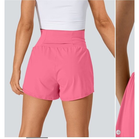 Halara Softlyzero Airy Pink Shorts NEW Large - Picture 4 of 4